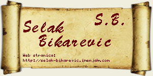 Selak Bikarević vizit kartica